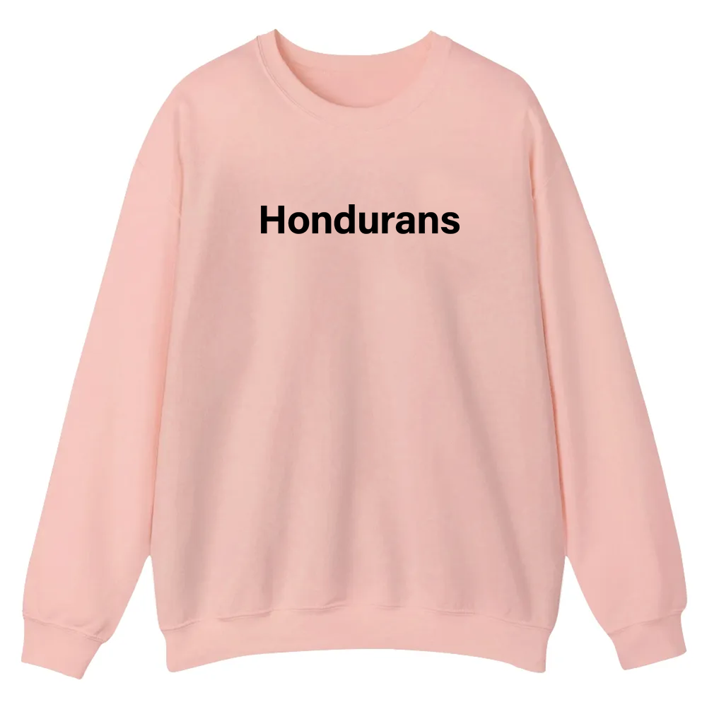 Hondurans Unisex Fit  Casual Crewneck Sweatshirt wearishow
