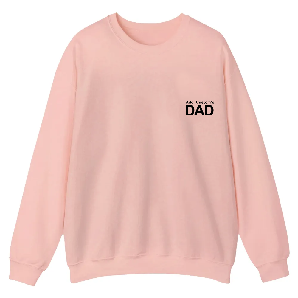 DAD Custom Casual Crewneck Sweatshirt wearishow