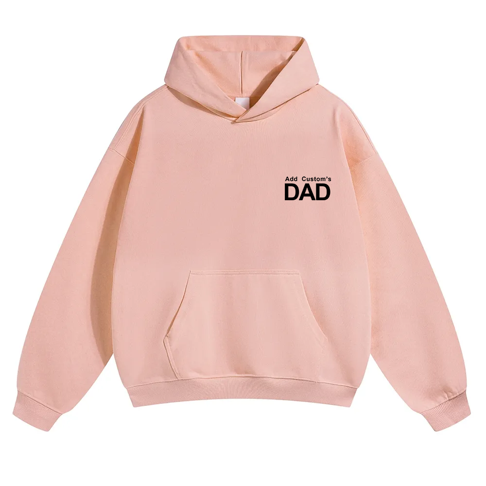 DAD Custom Solid Color Hoodie wearishow