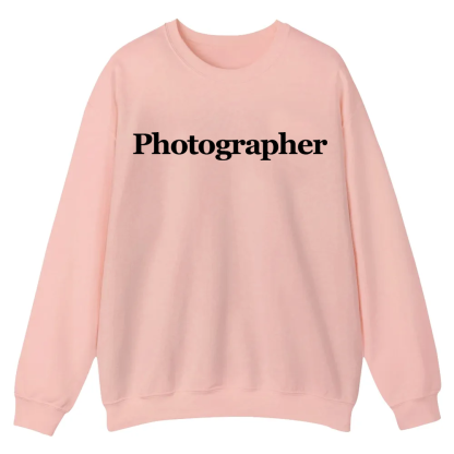 Photographer Casual Crewneck Sweatshirt wearishow