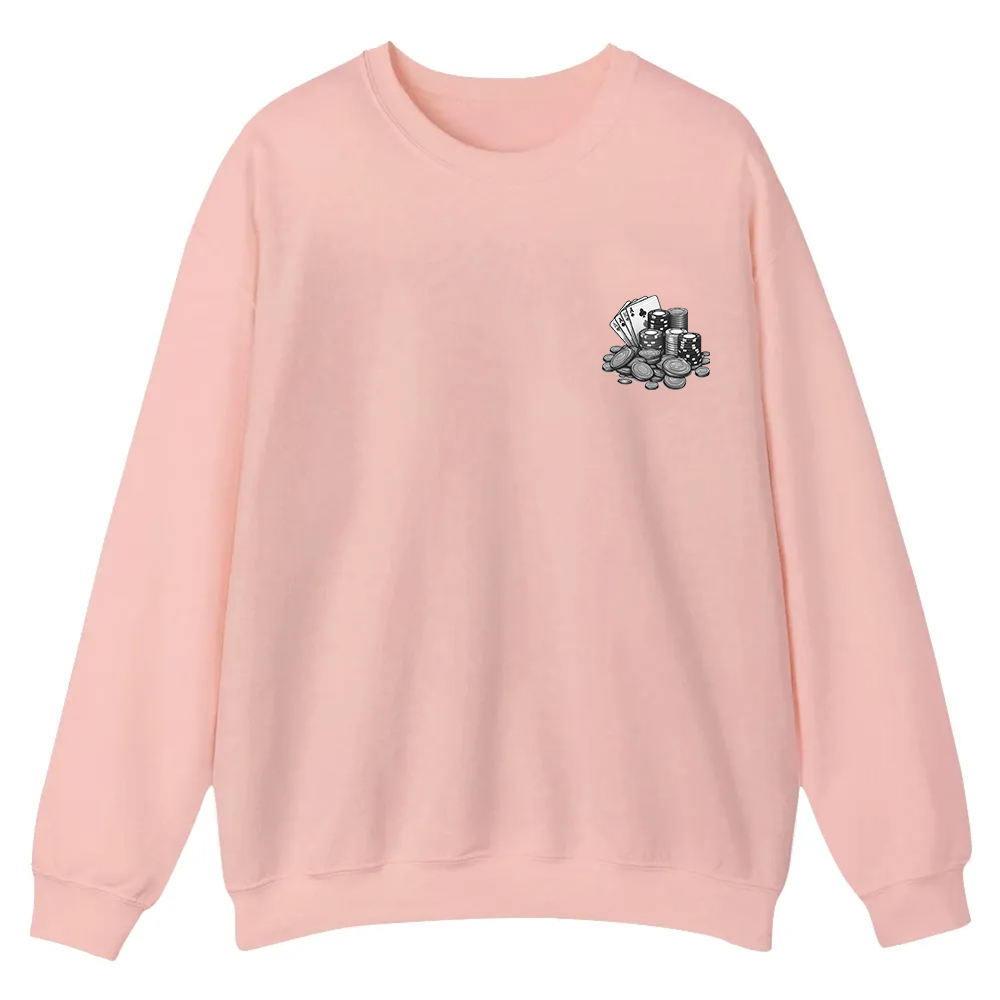 Professional Gambler Casual Crewneck Sweatshirt wearishow