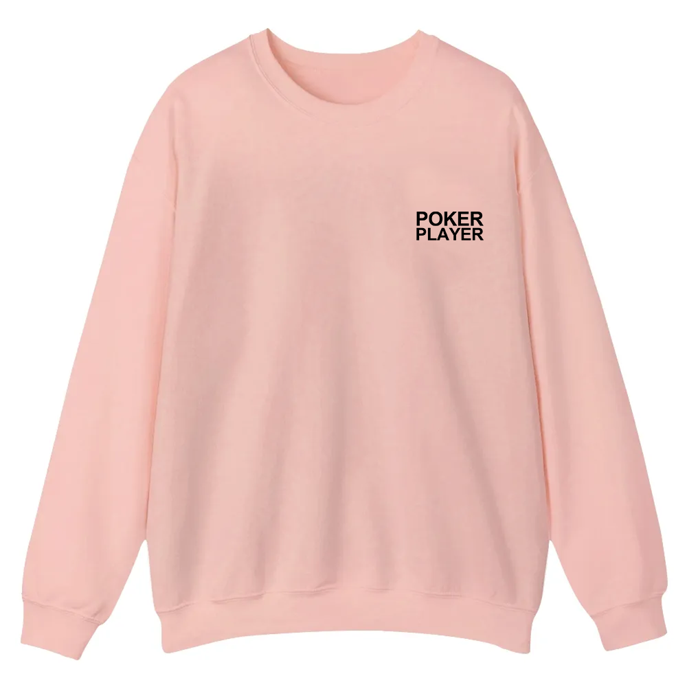Poker Player Casual Crewneck Sweatshirt wearishow
