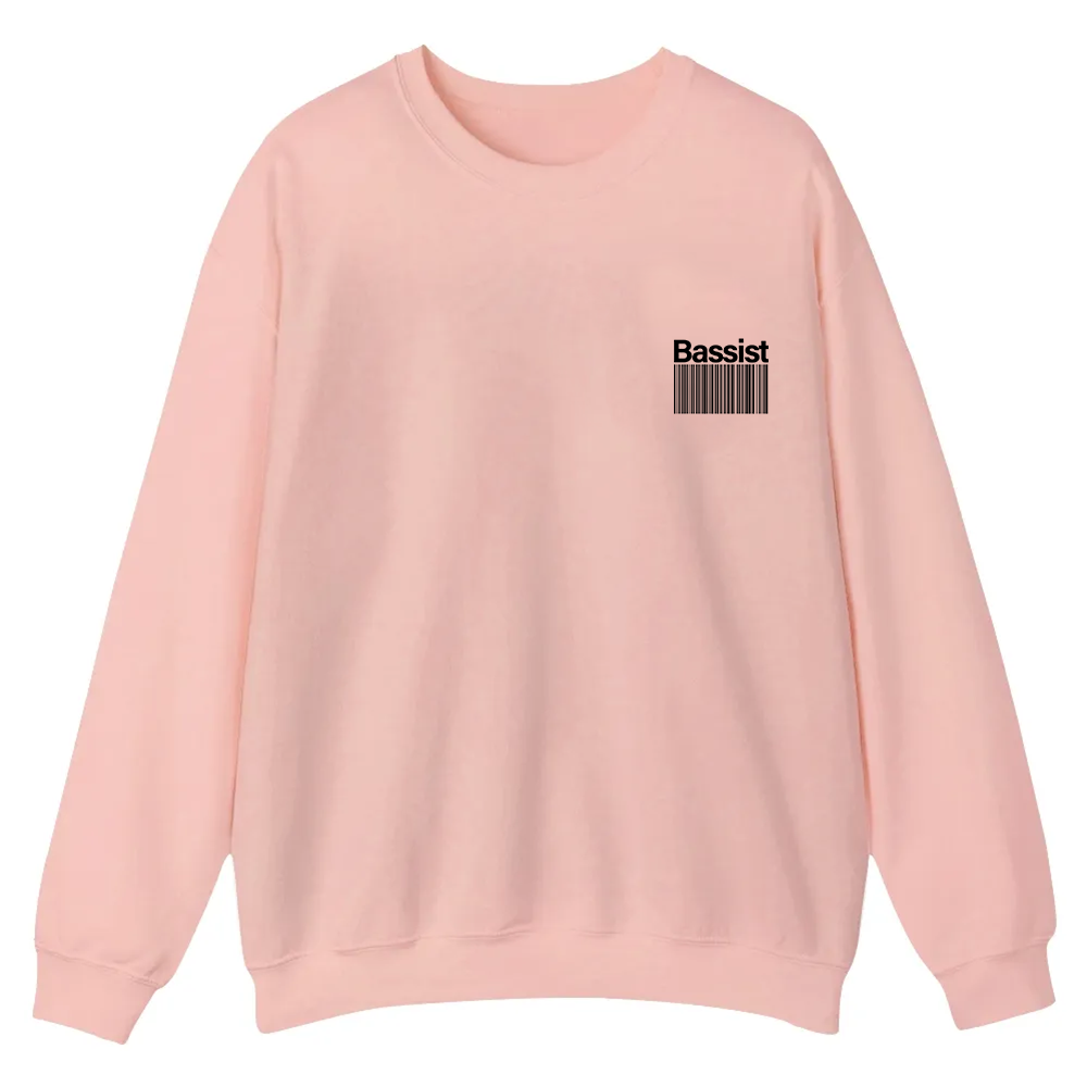 Bassist Casual Crewneck Sweatshirt wearishow