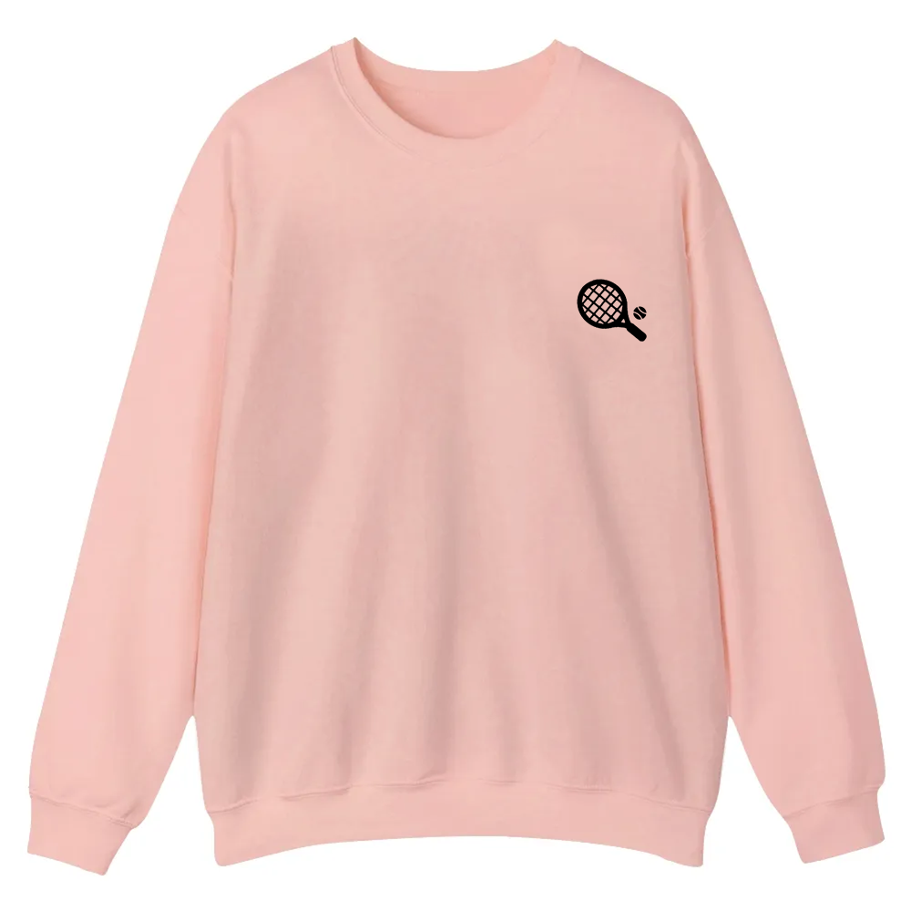 Padel Player Casual Crewneck Sweatshirt wearishow