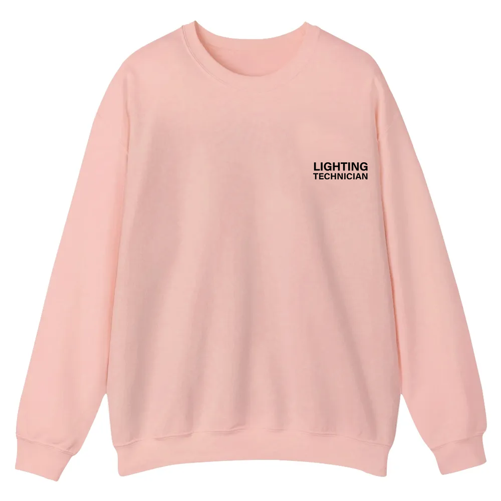 Lighting Technician Casual Crewneck Sweatshirt wearishow