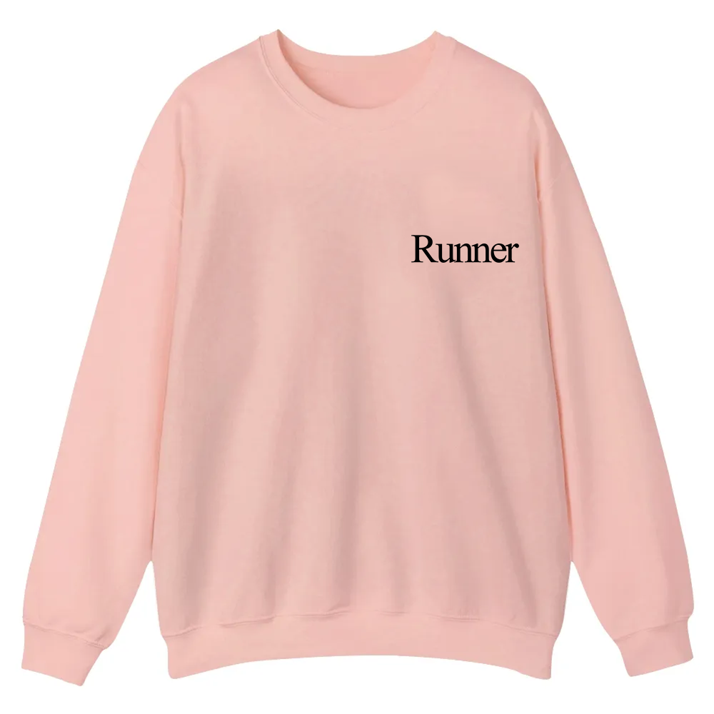 Runner Casual Crewneck Sweatshirt wearishow