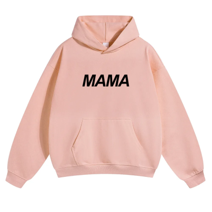 Mama Unisex Solid Color Hoodie wearishow