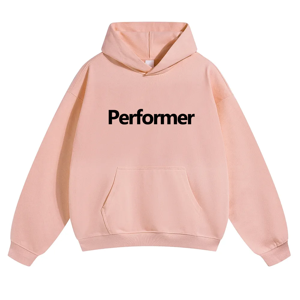 Performer Unisex Solid Color Hoodie wearishow