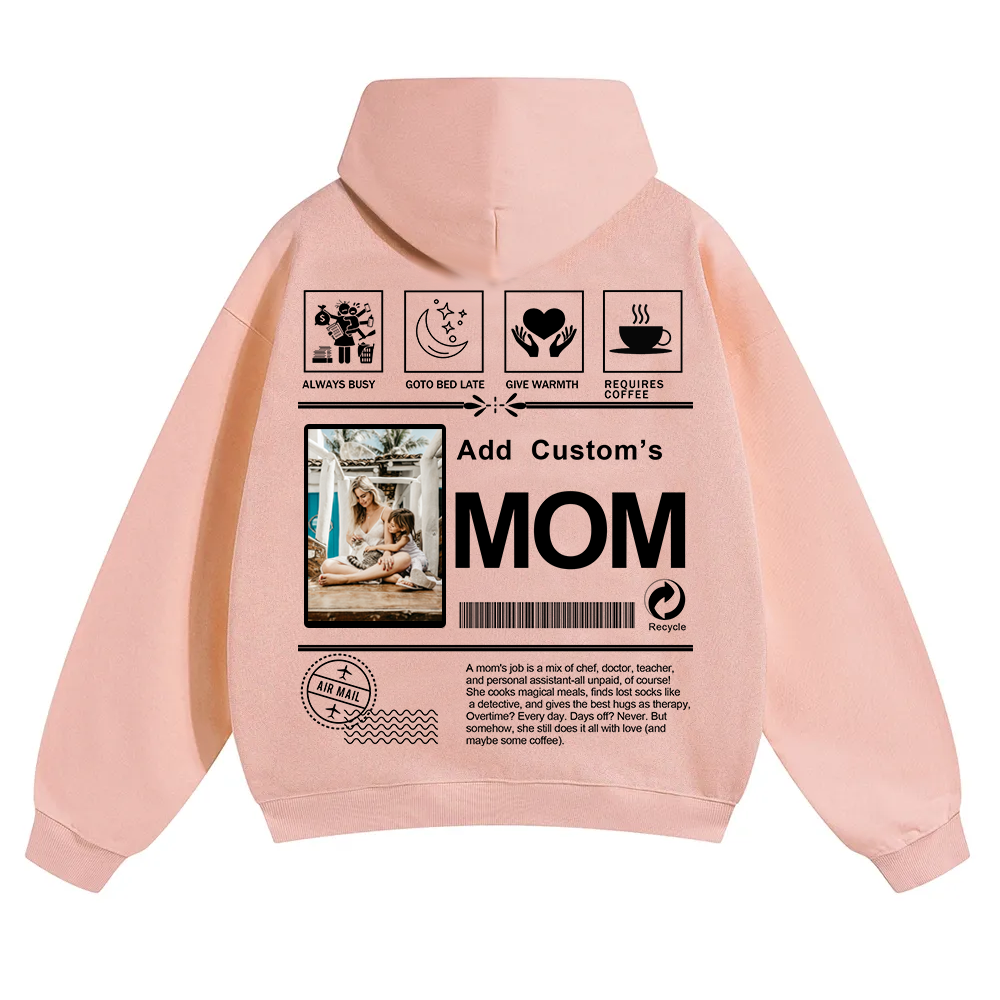 MOM Custom Solid Color Hoodie wearishow