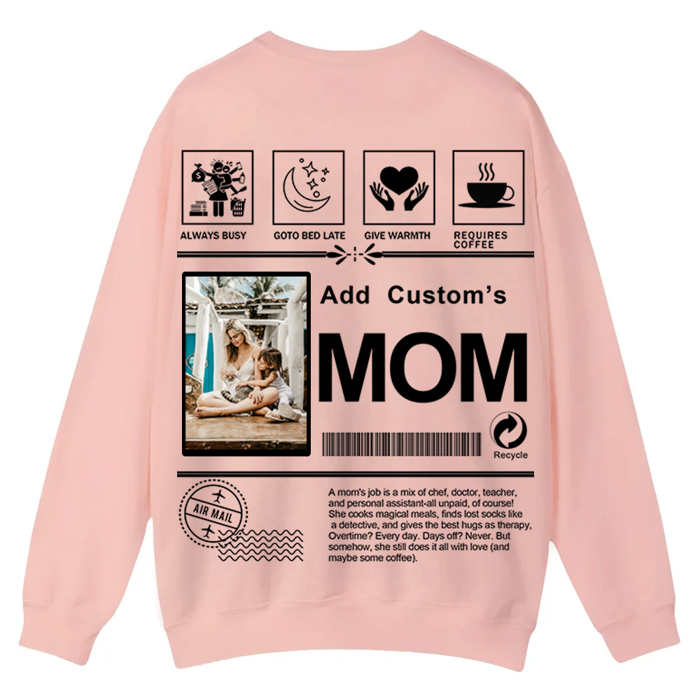 MOM Custom Casual Crewneck Sweatshirt wearishow