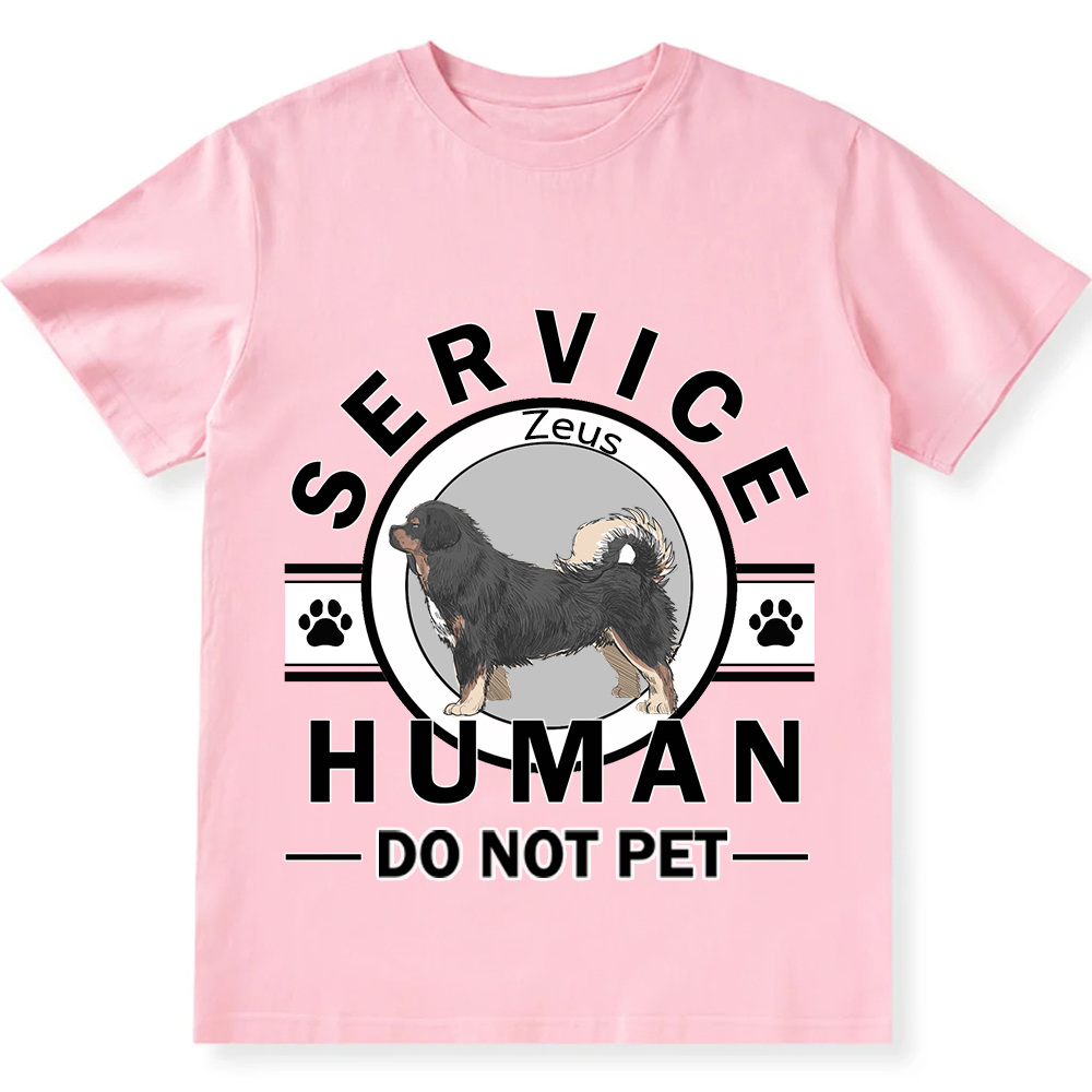 Service Human, Do Not Pet - Personalized Custom Unisex  T-shirt
