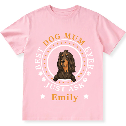 Best Dog Dad/Dog Mum Circle   - Personalized Custom Unisex T-shirt