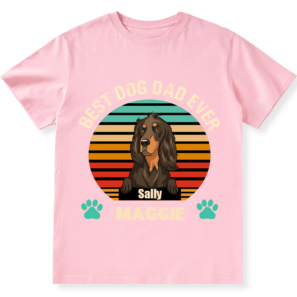 Best Dog Mom and Dad Ever- Personalized Custom Unisex T-shirt