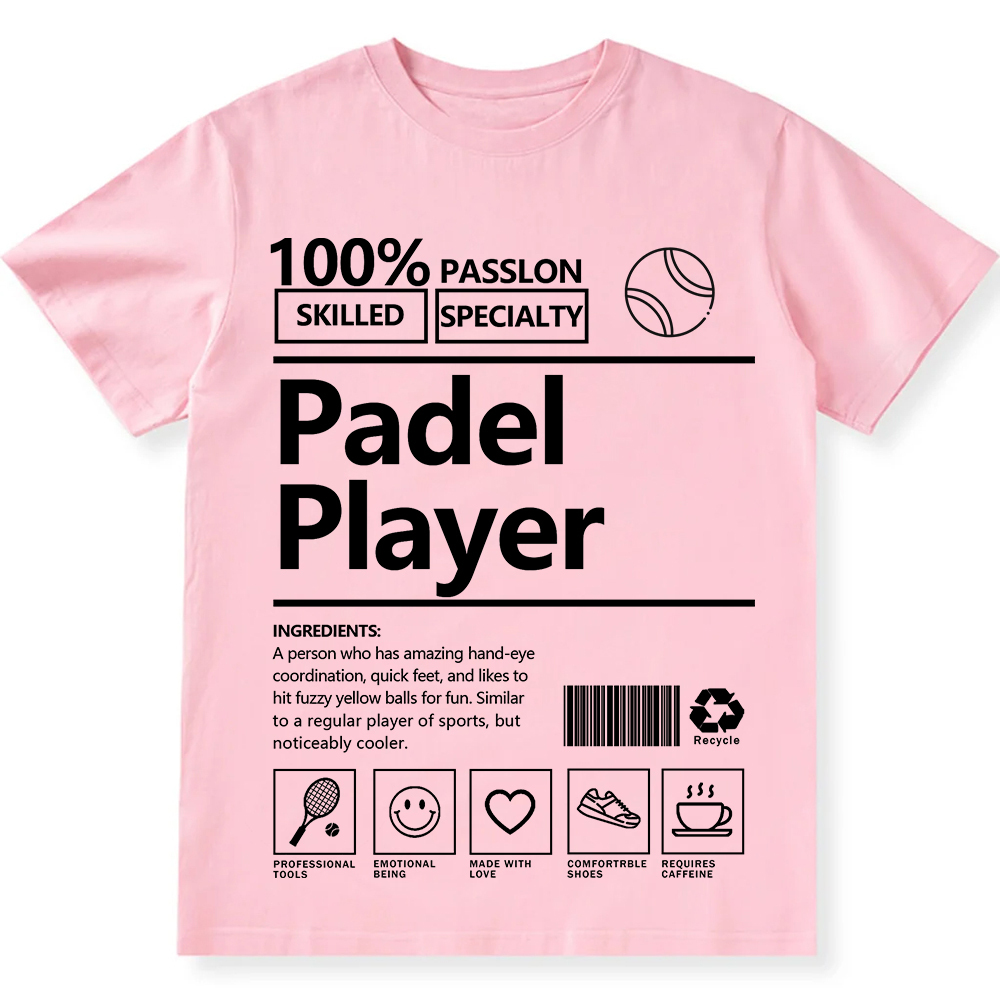 Padel Player Unisex Fit Washed T-Shirt wearishow