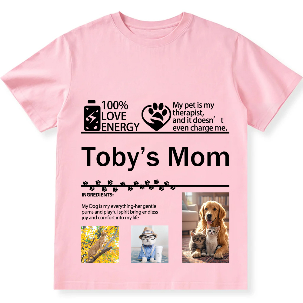 Pets Photos Creative Customized Unisex Fit T-Shirt wearishow