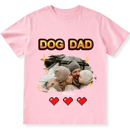 Dog Mom Pixel Photo - Personalized Custom Unisex Fit T-Shirt wearishow