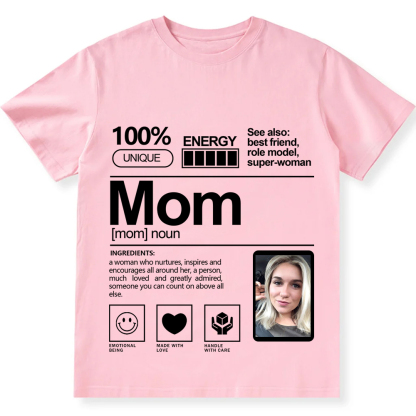 Addcustom  Photo Mom Personalized Custom Unisex Fit T-Shirt wearishow