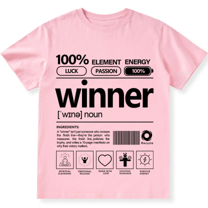 Winner Unisex Fit Cotton T-Shirt wearishow
