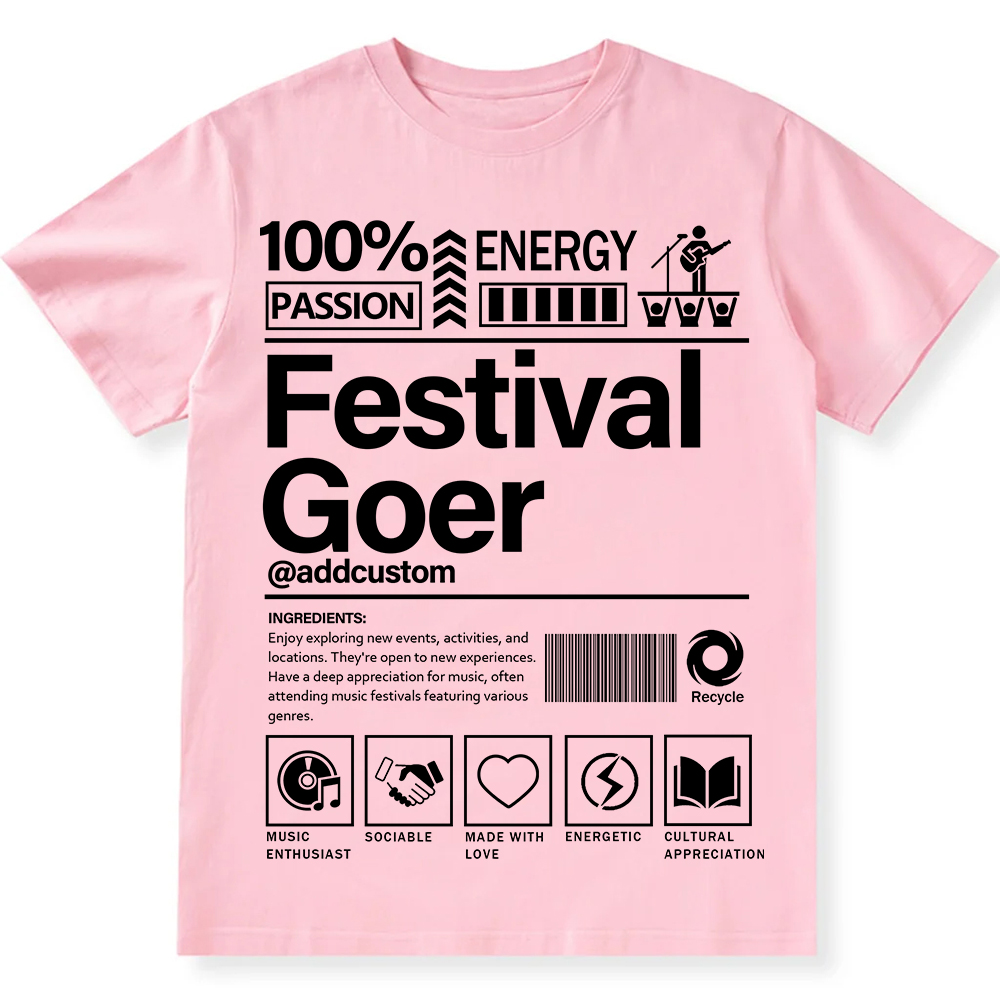 Addcustom  Festival Gover Personalized Custom Unisex Fit Cotton T-Shirt wearishow