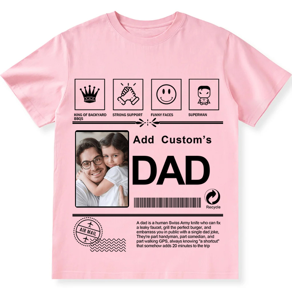 Dad Custom Unisex Fit Cotton T-Shirt wearishow