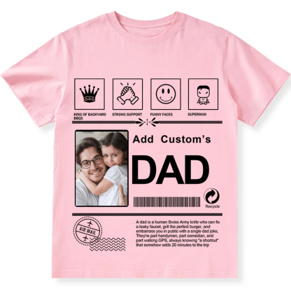 Dad Custom Unisex Fit Cotton T-Shirt wearishow