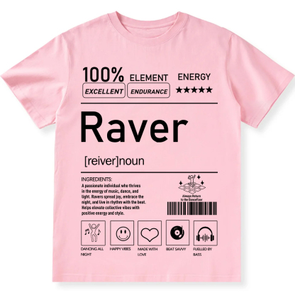 Raver Unisex Fit Cotton T-Shirt wearishow