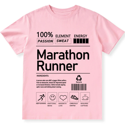 Marathon Runner  Unisex Fit Cotton T-Shirt wearishow