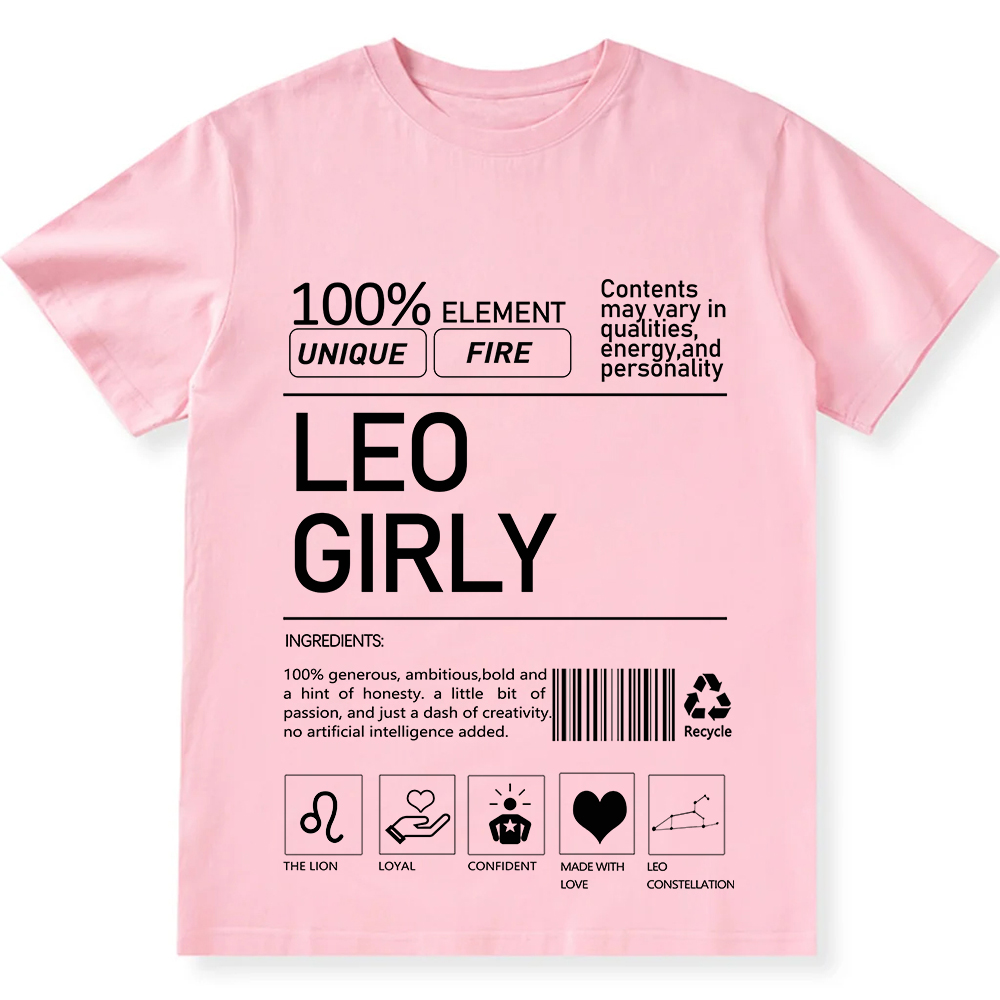 Leo Girly  Unisex Fit Cotton T-Shirt wearishow