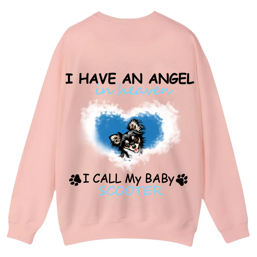 Have An Angel In Heaven - Personalized Custom Unisex Casual Crewneck Sweatshirt wearishow