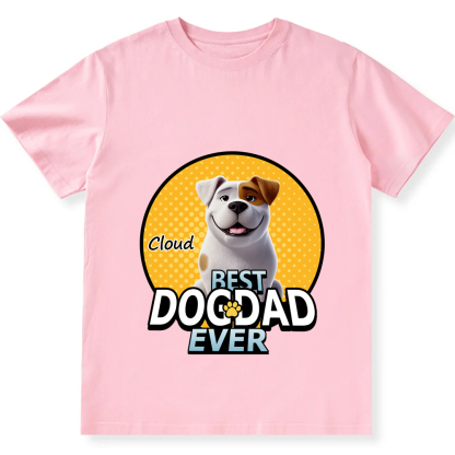 Best Dog Mom For Furry Kid- Personalized Custom Unisex Fit Cotton T-Shirt wearishow