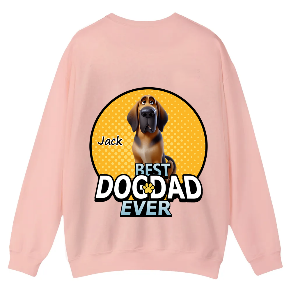 Best Dog Mom For Furry Kid - Personalized Custom Unisex Casual Crewneck Sweatshirt wearishow