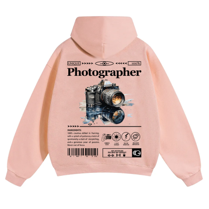 Photographer Unisex Solid Color Hoodie wearishow