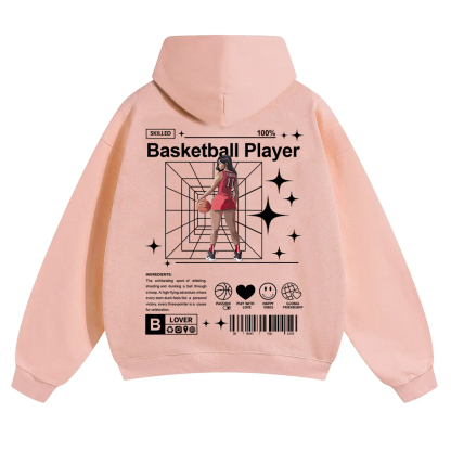 Basketball Player Unisex Solid Color Hoodie wearishow