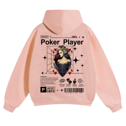 Poker Player Unisex Solid Color Hoodie wearishow