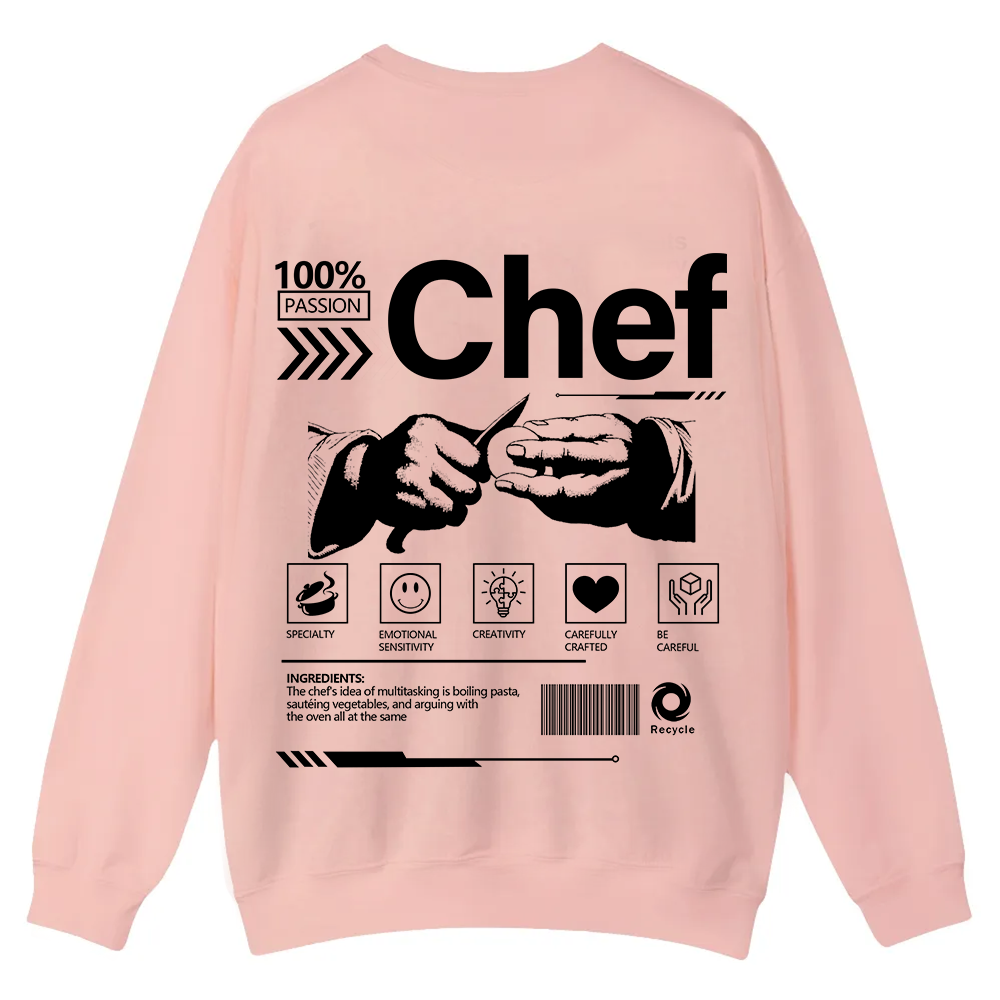 Chef Casual Crewneck Sweatshirt wearishow