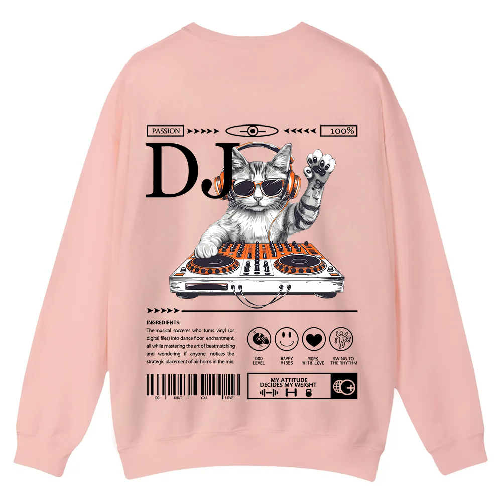 DJ Casual Crewneck Sweatshirt wearishow