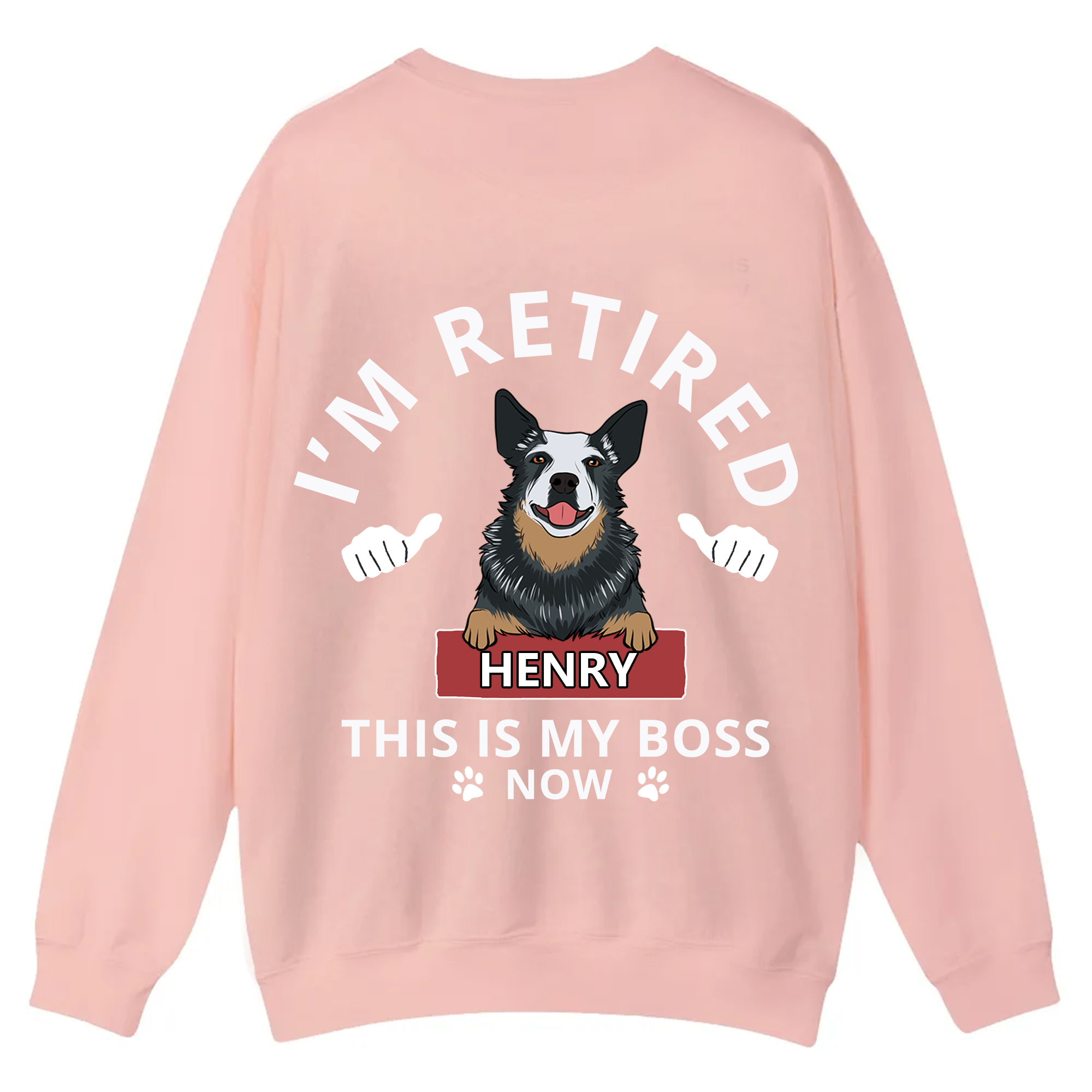This Is My Boss - Personalized Custom Unisex Casual Crewneck Sweatshirt