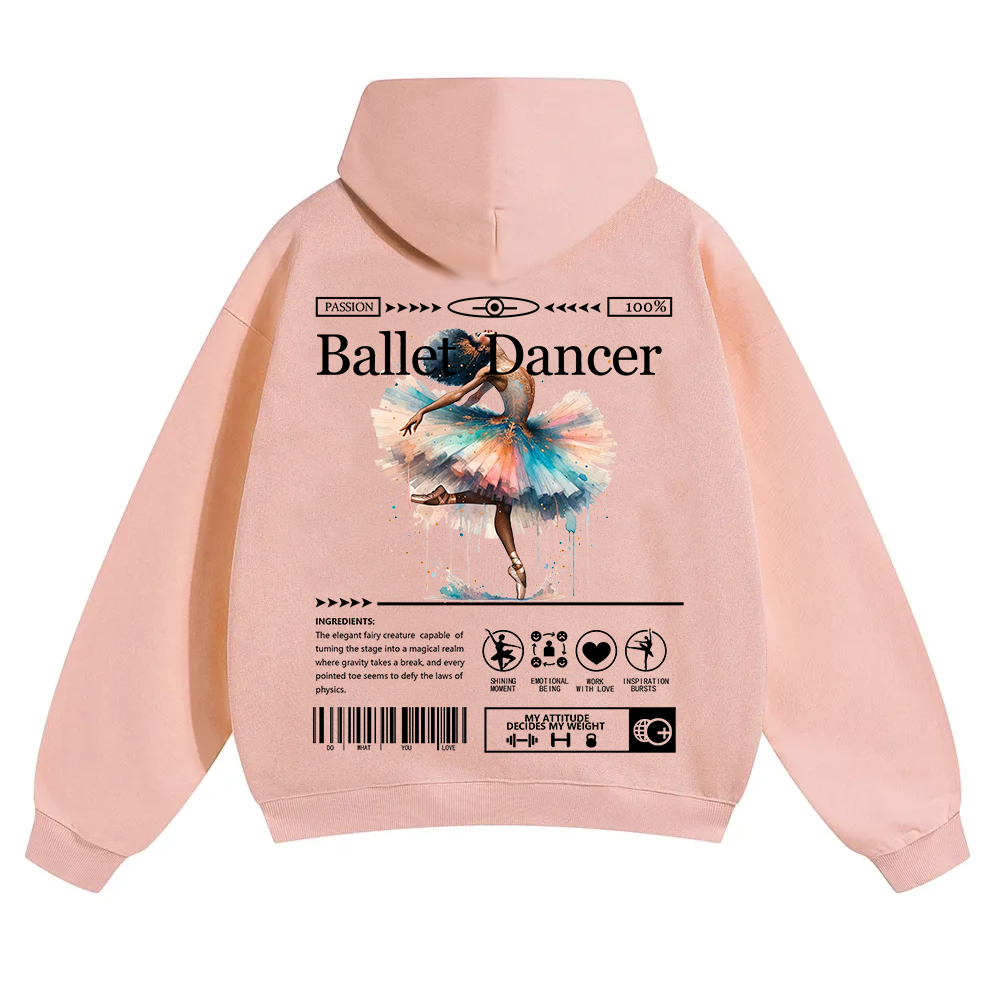 Ballet Dancer Unisex Solid Color Hoodie wearishow