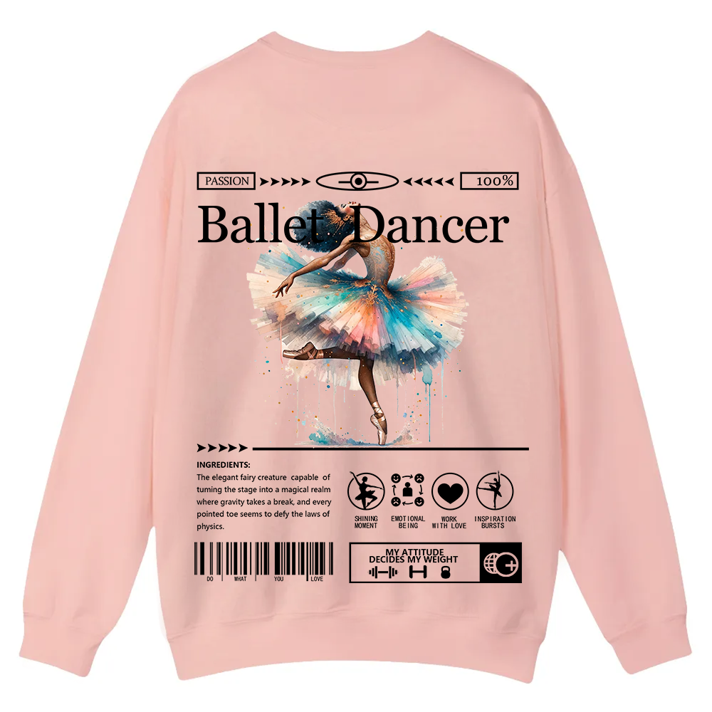 Ballet DancerCasual Crewneck Sweatshirt wearishow