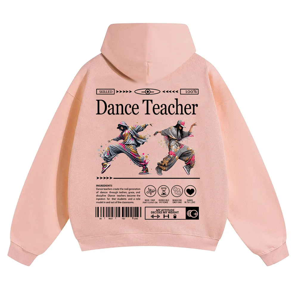 Dance Teacher Unisex Solid Color Hoodie wearishow