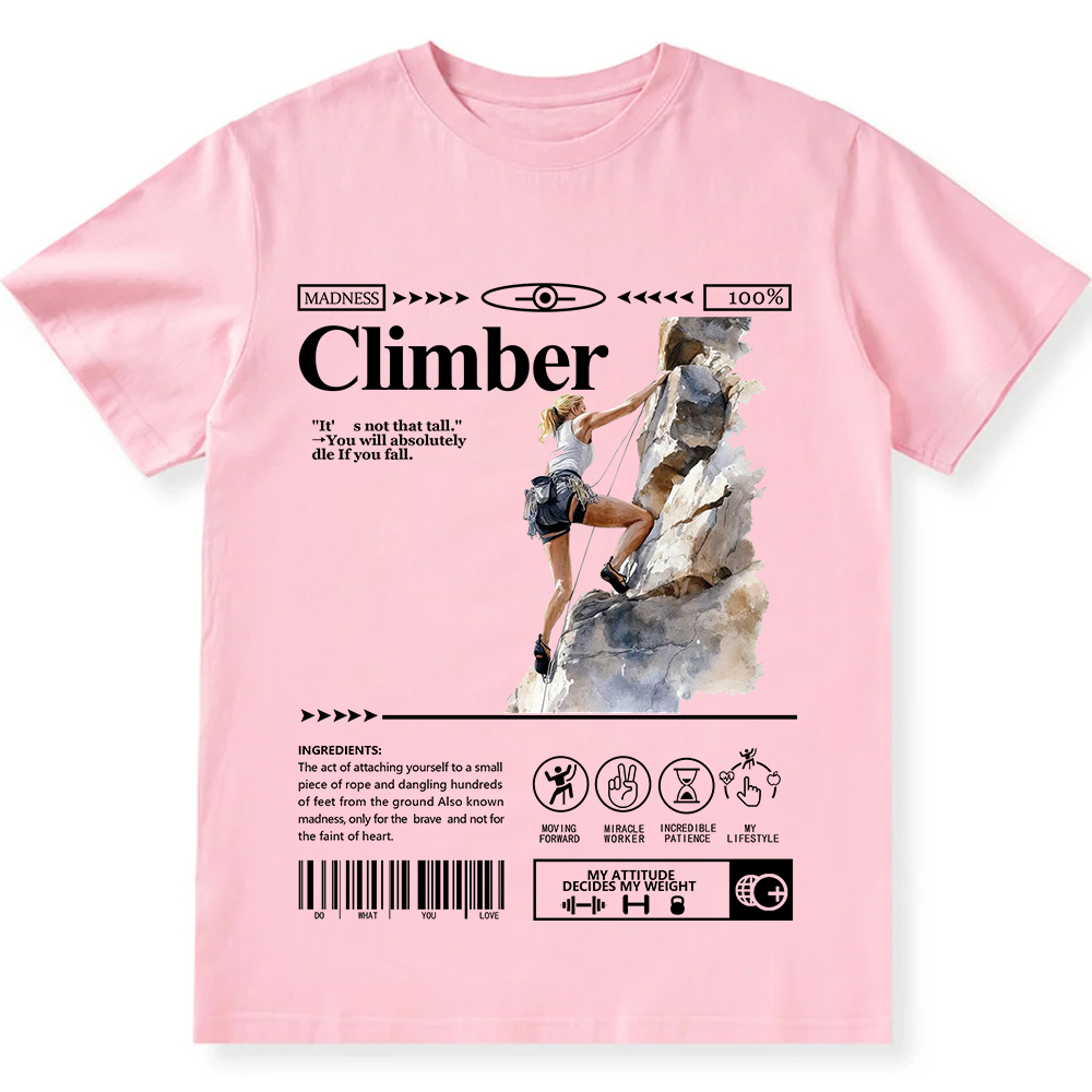 Climber Unisex Fit Cotton T-Shirt wearishow