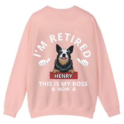 This Is My Boss - Personalized Custom Unisex Casual Crewneck Sweatshirt