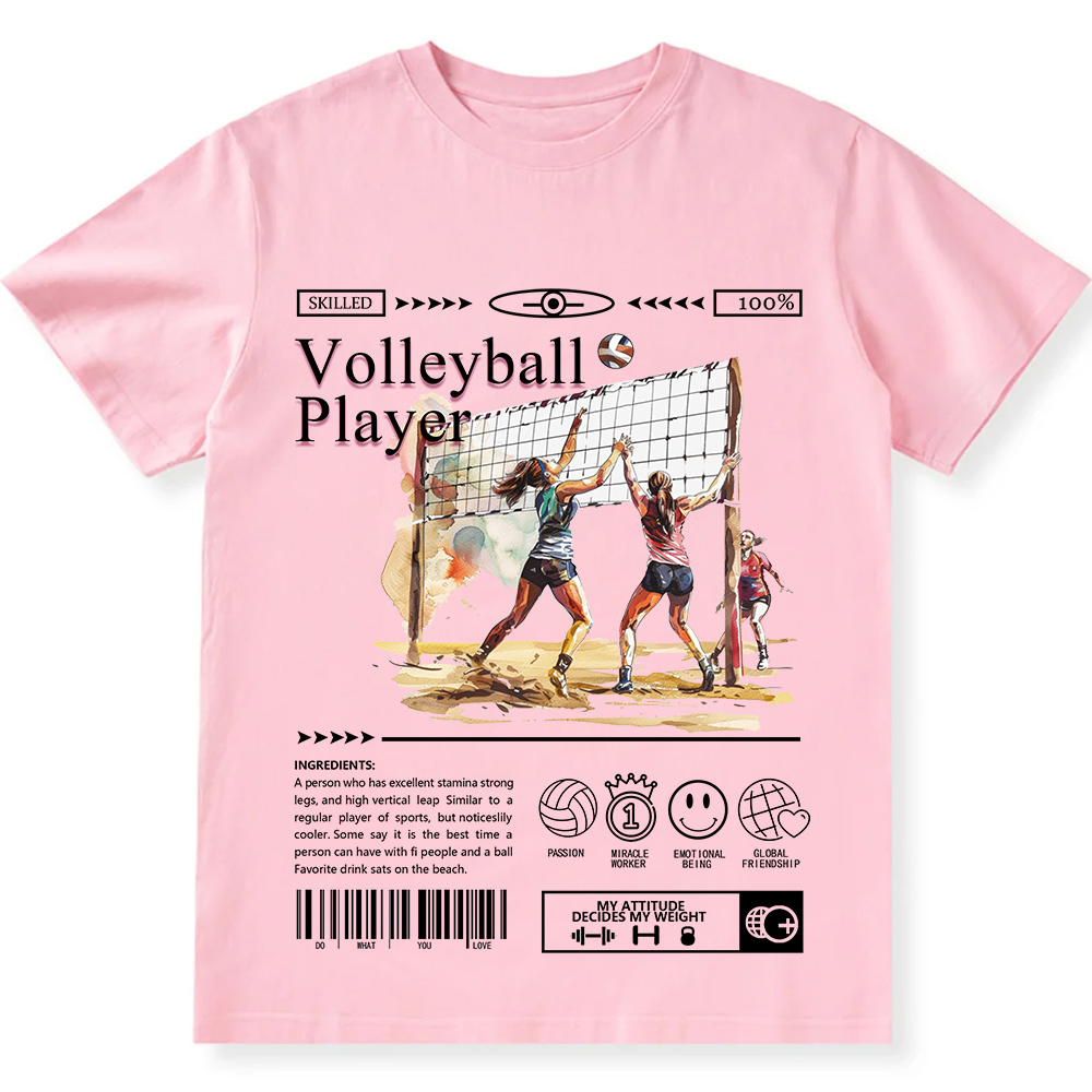Volleyball Player Unisex Fit Cotton T-Shirt wearishow