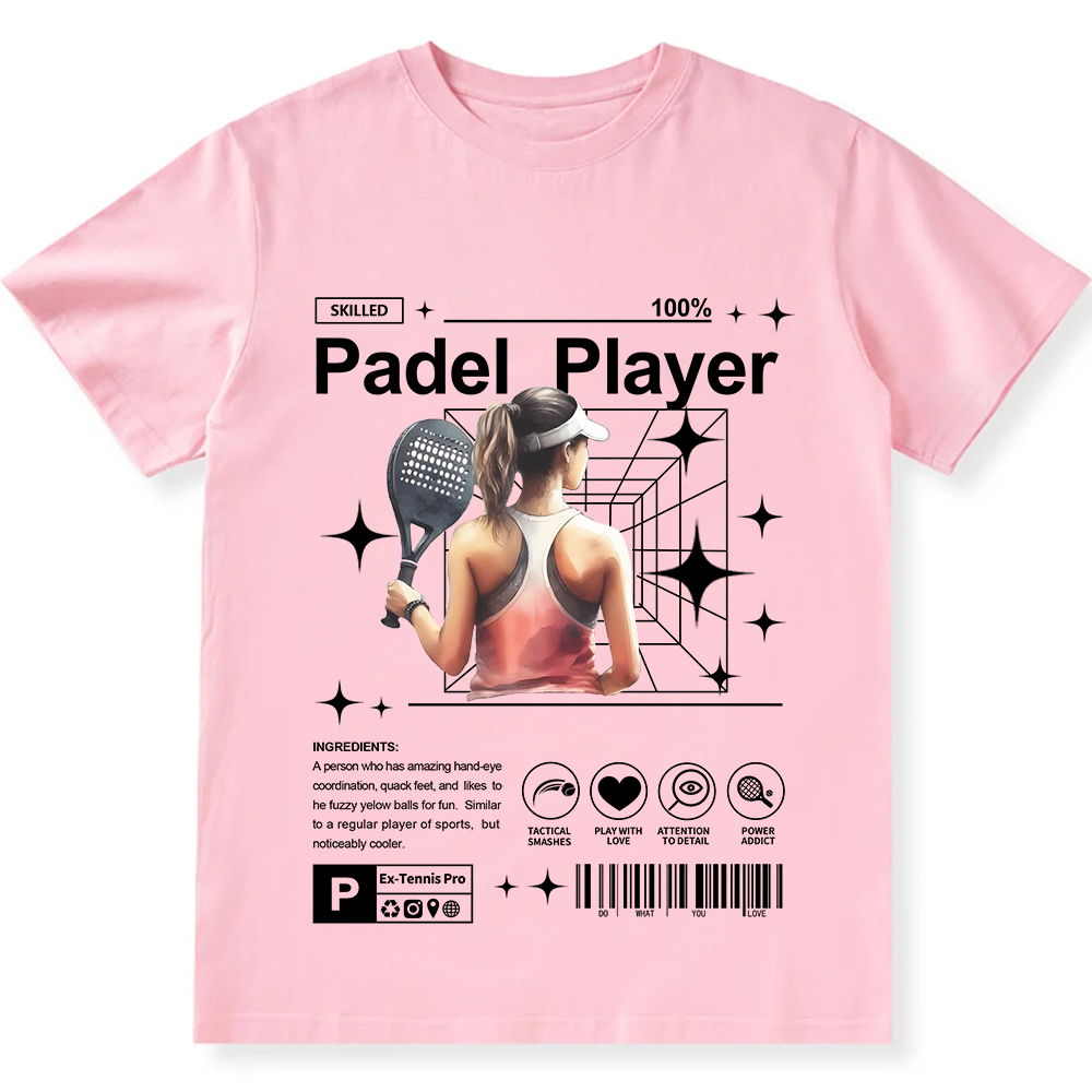Padel Player Unisex Fit Cotton T-Shirt wearishow