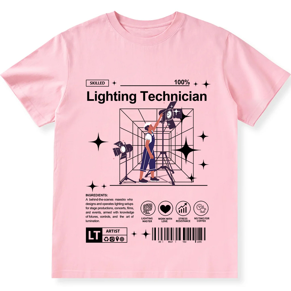 Lighting Technician Unisex Fit Cotton T-Shirt wearishow