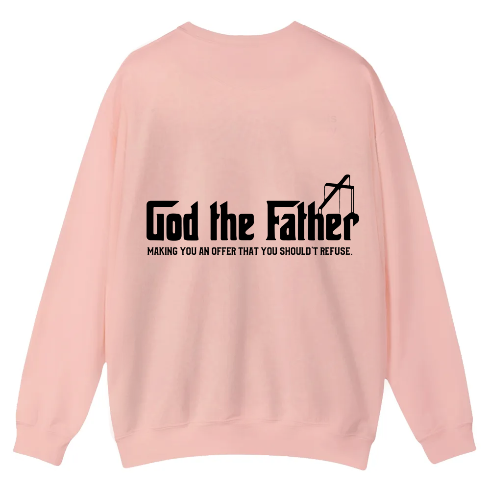 God The Father Christian Casual Crewneck Sweatshirt wearishow
