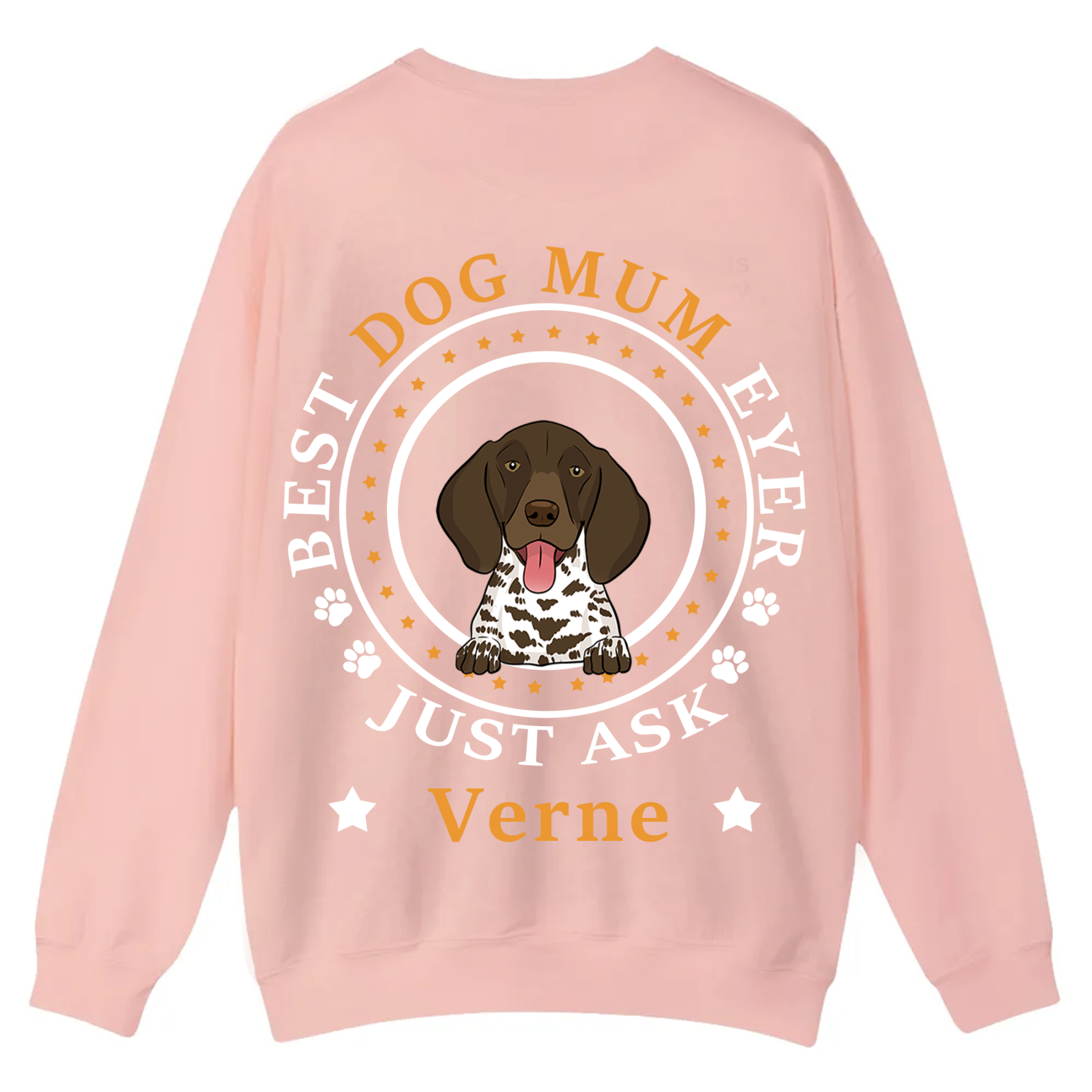 Best Dog Dad/Dog Mum Circle - Personalized Custom Unisex Casual Crewneck Sweatshirt