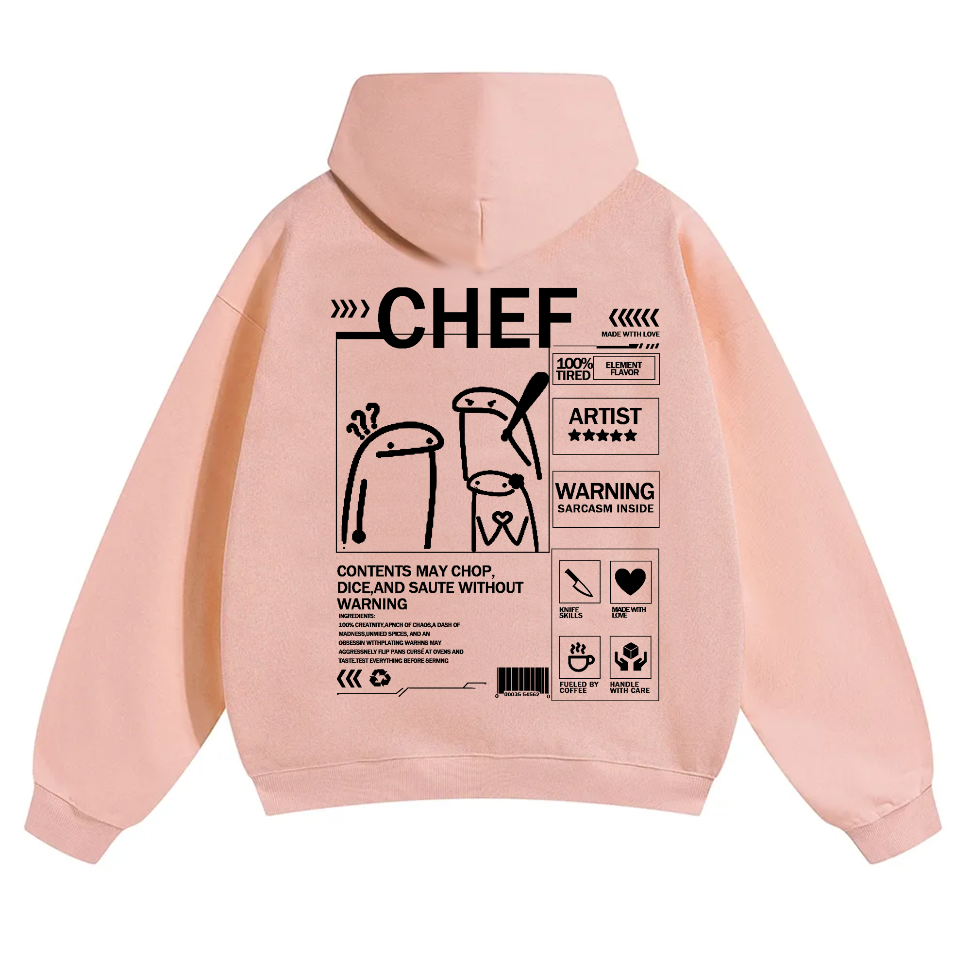 Chef Solid Color Unisex Hoodie