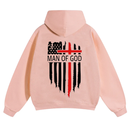 Man Of God Chrsitian Unisex Solid Color Hoodie wearishow