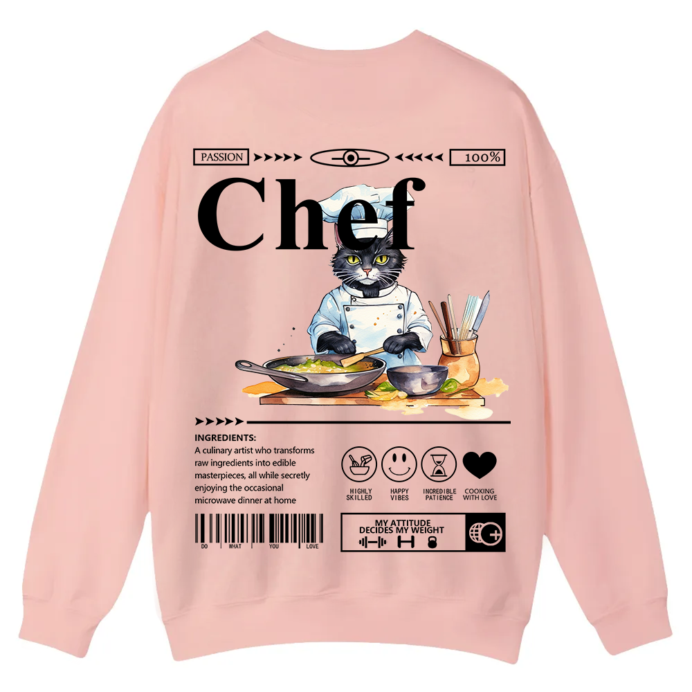 Chef Casual Crewneck Sweatshirt wearishow